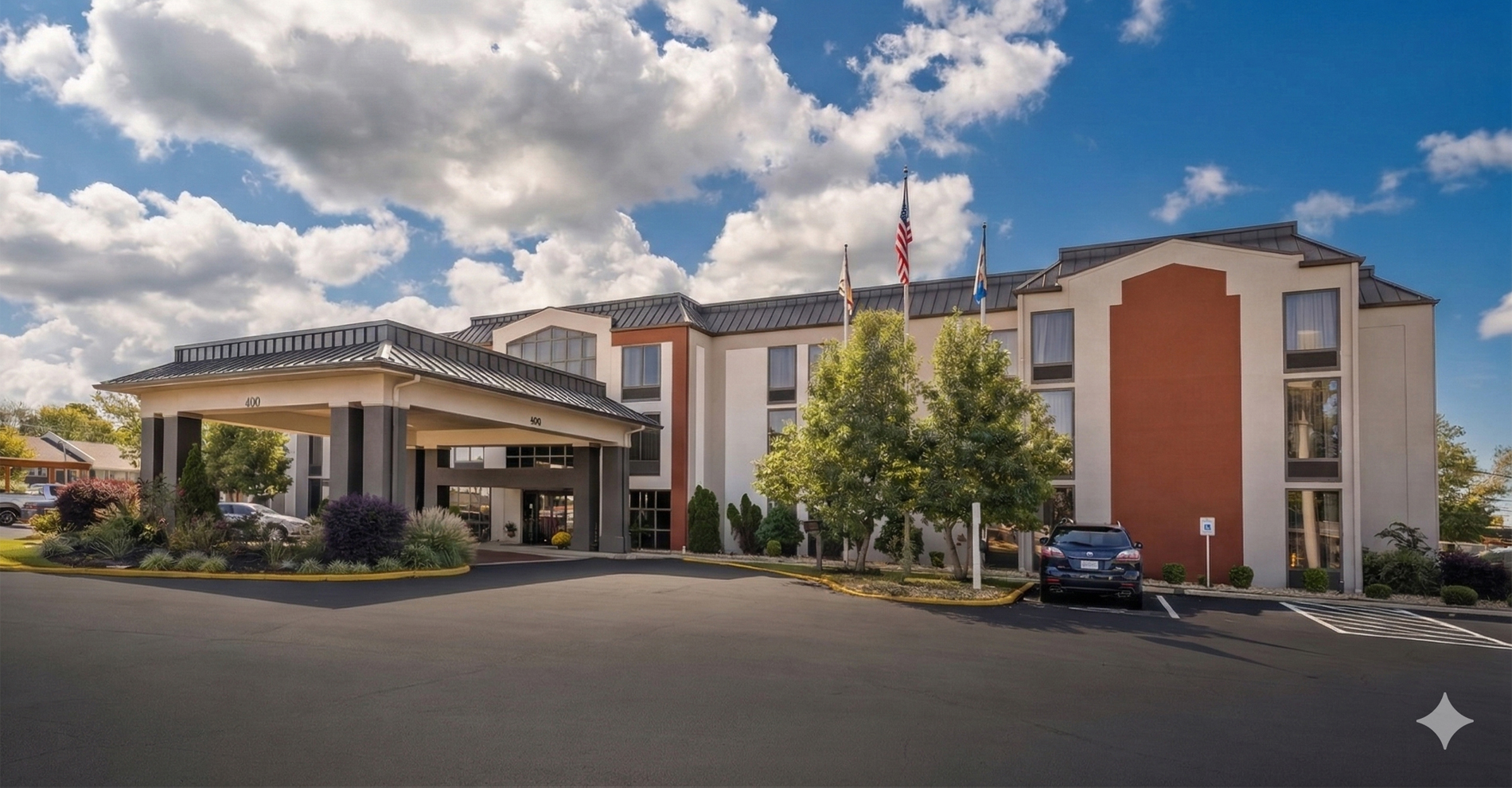 Exterior view of Best Western hotel